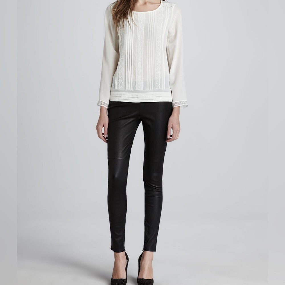 Joie Alvarine Stretch Lamb Leather Leggings